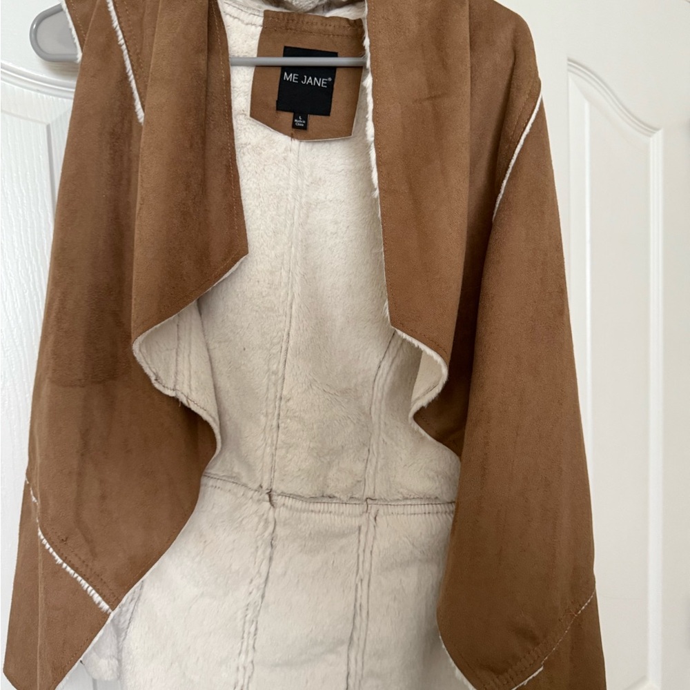 Me Jane Women's Brown and Cream Jacket